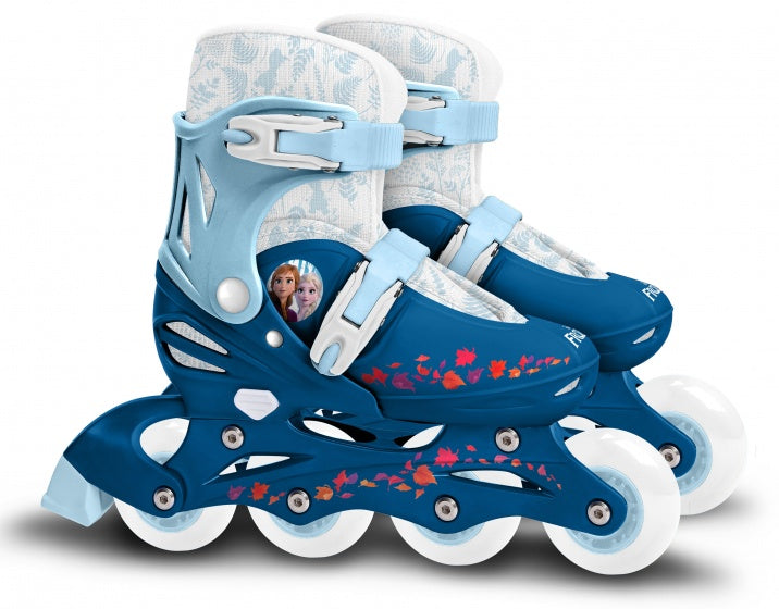 Load image into Gallery viewer, Frozen 2 inline skates hardboot wit blauw maat 30-33
