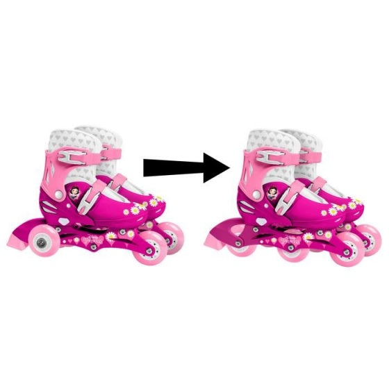 Load image into Gallery viewer, Disney Inline skates hardboot roze maat 27-30
