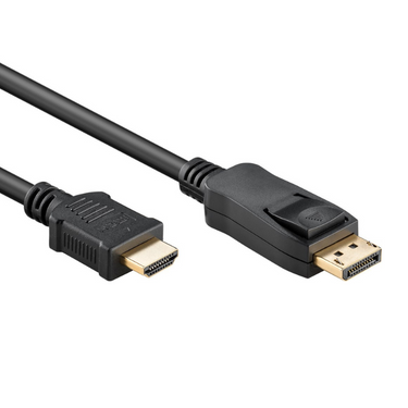 Goobay displayport 1.2 naar hdmi 2.0 verbindingskabel, 2 m (zwart)