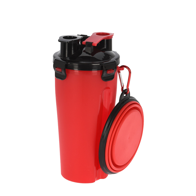Laden Sie das Bild in Galerie -Viewer, Abi dogs collection hondenvoer beker met schaaltje rood 880ml
