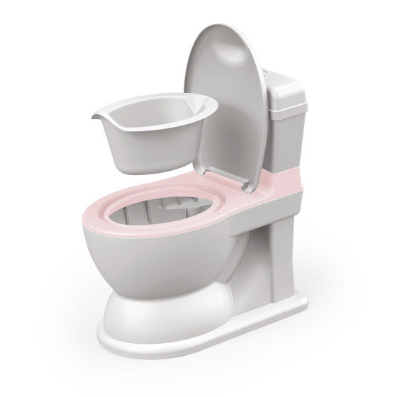Load image into Gallery viewer, Dolu 2-in-1 XL Educatief Plaspotje met Doorspoeleffect Wit Roze
