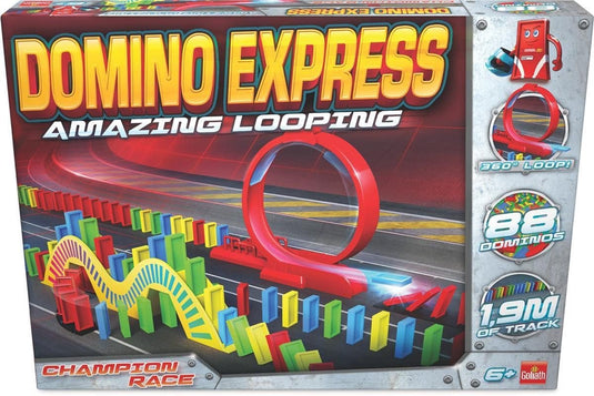 Goliath domino express amazing looping domino stenen champion race met slalomtoren