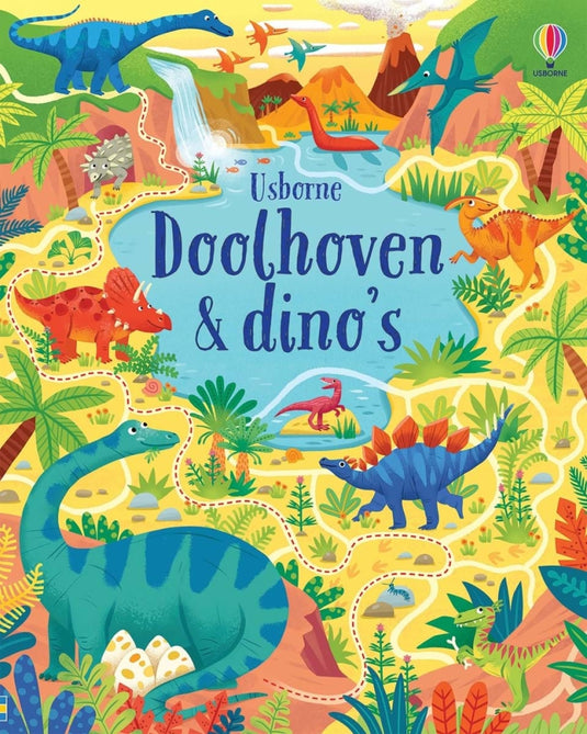 Usborne doolhoven dino's