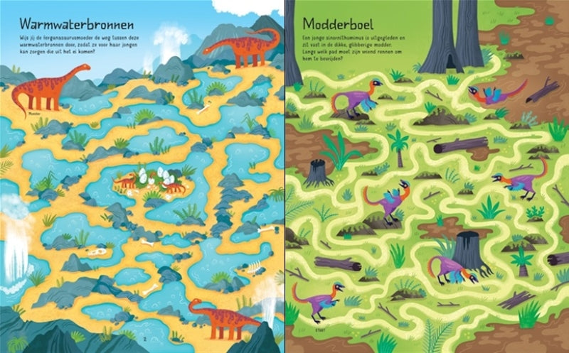 Load image into Gallery viewer, Usborne doolhoven dino's
