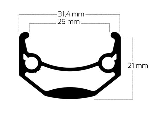 Load image into Gallery viewer, Ryde b.v. velg 27.5'' - 584 andra40 disc geheel zwart 36 gts.
