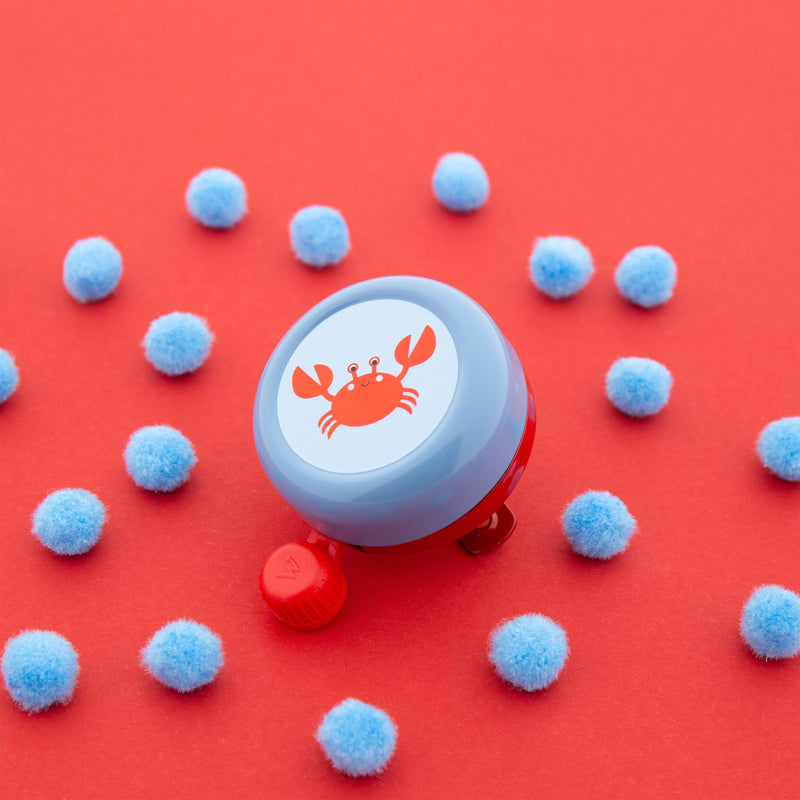 ギャラリービューアに画像をロードする, Widek b.v. widek kinderbel explorer clappy crab rood blauw op kaart
