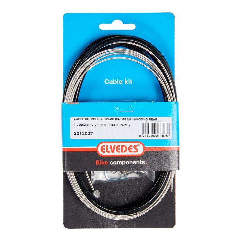 Load image into Gallery viewer, ELVEDES Rollerbrake kabelkit BR-IM85 81 55 45 1700mm 2250mm RVS zwart (op kaart)
