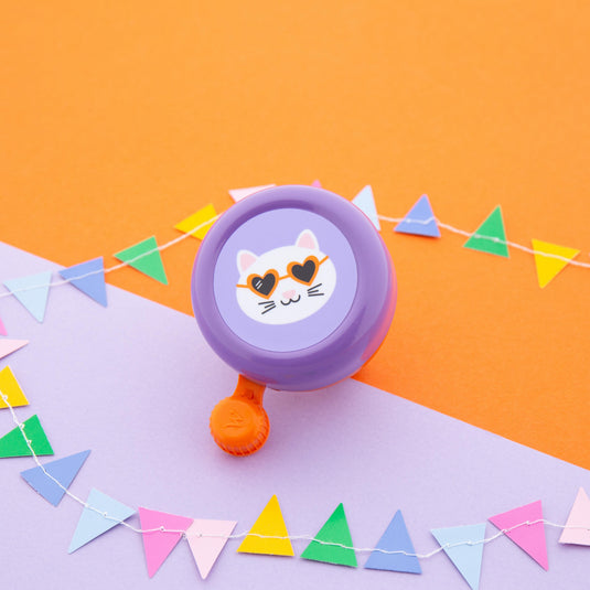 Widek b.v. widek kinderbel explorer funky cat oranje paars op kaart