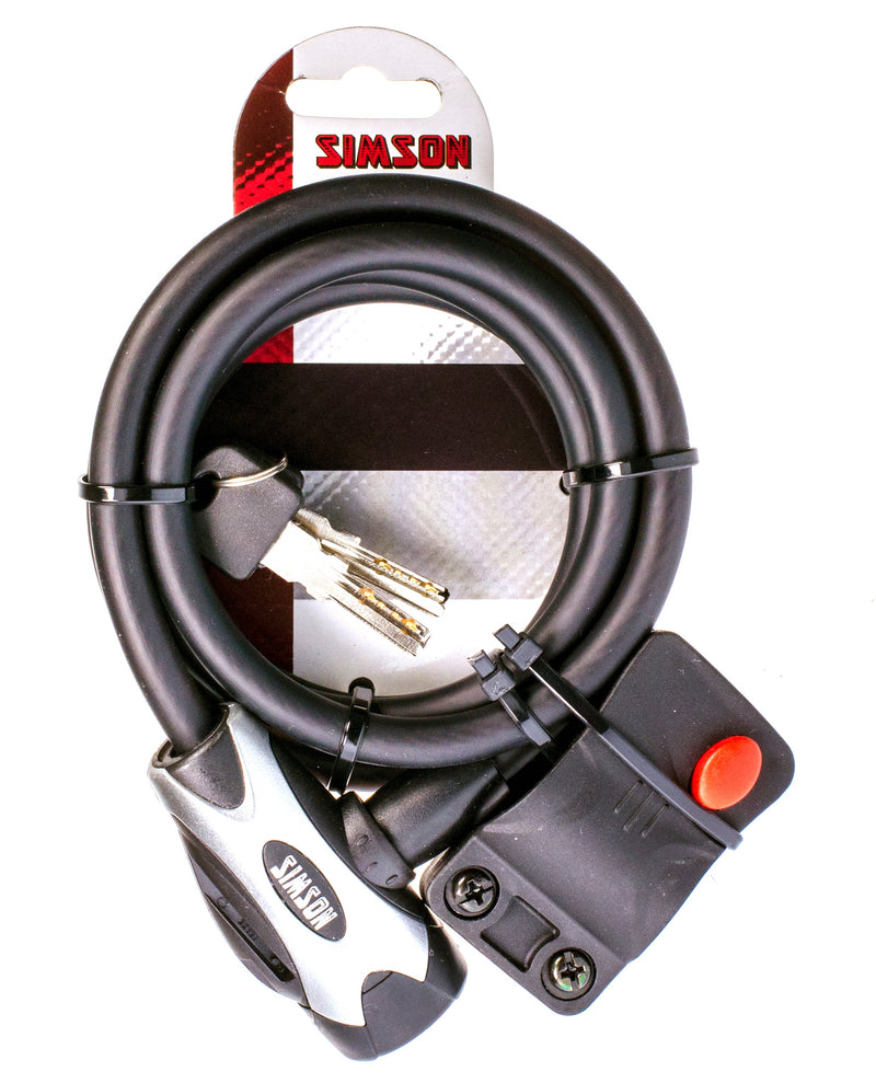 Load image into Gallery viewer, Simson Kabelslot Regular XL - 10x150cm - Zwart - Geen ART - Fiets
