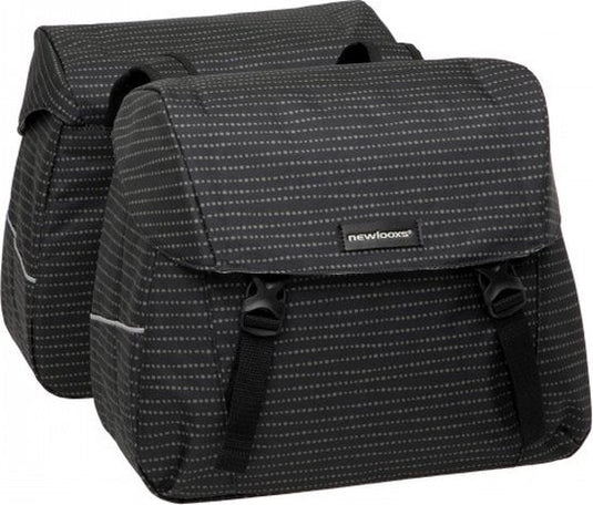 Joli dubbele fietstas MIK adapter - waterafstotend polyester - 37L - 1.7kg - Nomi Black - sportieve fietstas