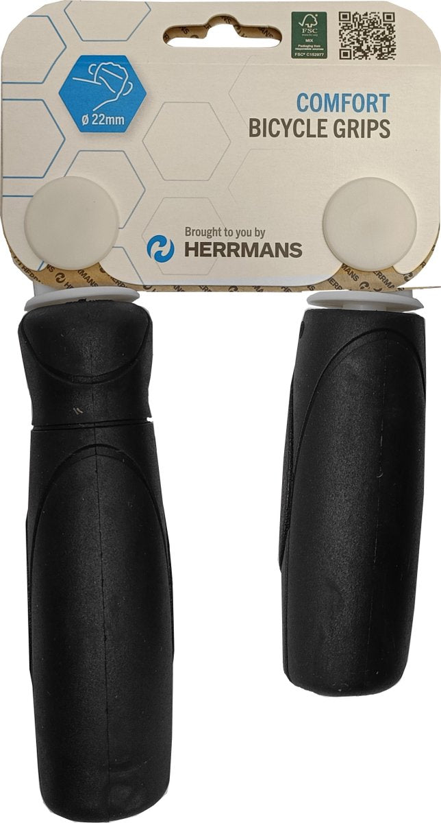 Load image into Gallery viewer, Herrmans handvat Cut 93 zwart 90 120mm (paar) - ftalaten en latexvrij
