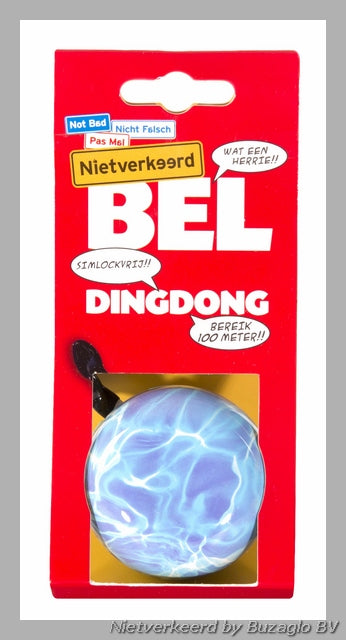 Laden Sie das Bild in Galerie -Viewer, Buzaglo nietverkeerd ding-dong bel staal 60 mm. water
