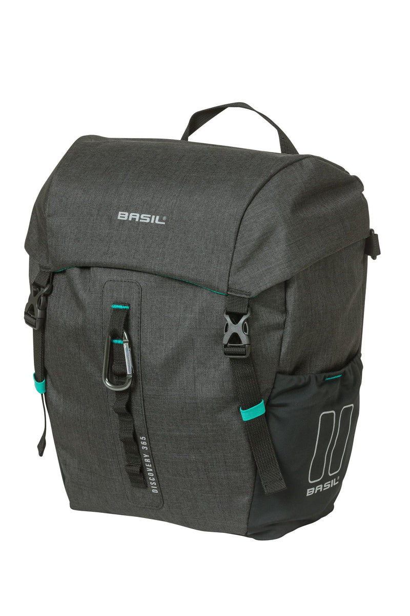 Load image into Gallery viewer, Basil Discovery 365D enkele fietstas M - Lichtgewicht, compact, waterdicht - Zwart

