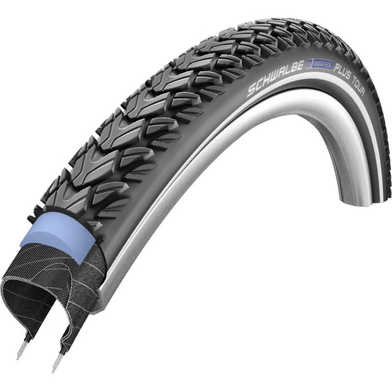Load image into Gallery viewer, Buitenband Schwalbe Marathon Plus Tour SmartGuard 28 x 1.40 37-622 mm - zwart met reflectie
