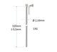 Spaken Alpina 13G (2,34) RVS Zonder draad | 320mm | P144