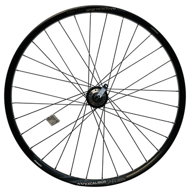 Rodi achterwiel 26 - 559x19 iis excalibur 2xc db600 qr zwart schijfrem cassette