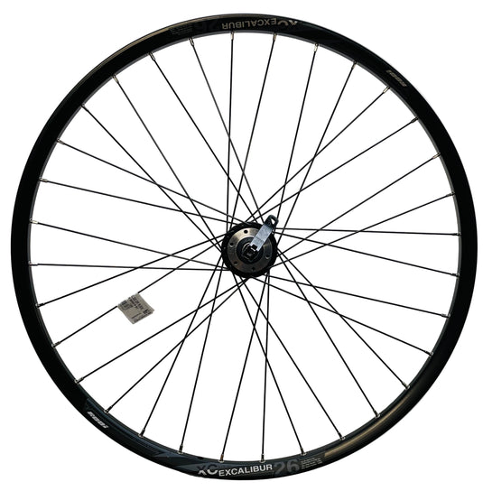 Rodi achterwiel 26 - 559x19 iis excalibur 2xc db600 qr zwart schijfrem cassette