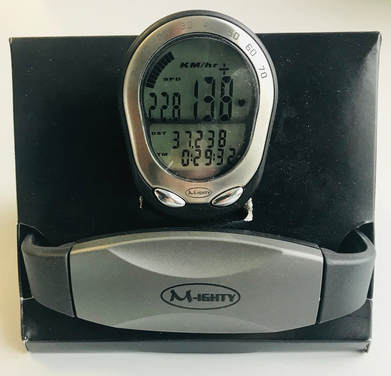 Load image into Gallery viewer, Messingschlager m-ighty fietscomputer hartslagmeter 20 functie's excl. batterijen
