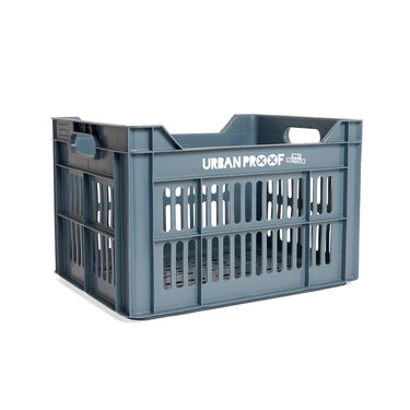 Urban proof fietskrat recycled kunststof 30l faded blauw 40x30x25 cm