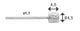 Elvedes cable systems bv elvedes schakelbinnenkabel 4000mm rvs n-nippel 2021057