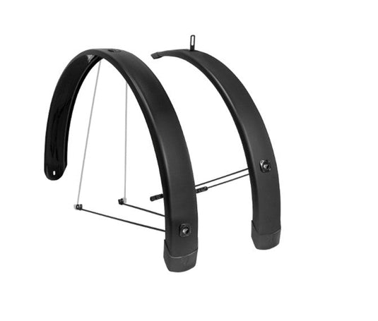 Eurofender voorspatbord 20 inch 65mm urban arrow mat zwart tempo square