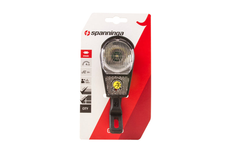 Afbeelding laden in galerijviewer, Spanninga koplamp Galeo XDOc aan uit dynamo 4 lux
