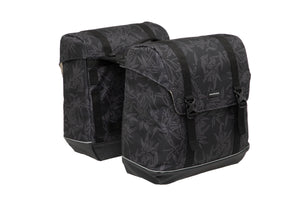 New Looxs Fietstas Alba Double - Waterafstotend Polyester - MIK Bagagedrager - Zwart Groen Zand