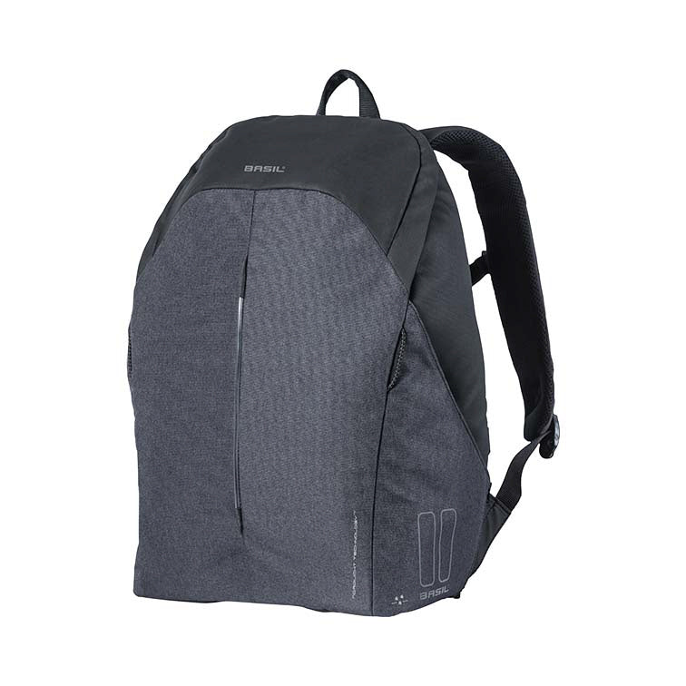 Load image into Gallery viewer, Basil B-Safe Backpack Nordlicht - fietsrugzak 18L, unisex, graniet zwart
