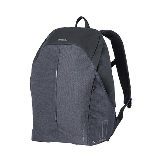 Basil B-Safe Backpack Nordlicht - fietsrugzak 18L, unisex, graniet zwart