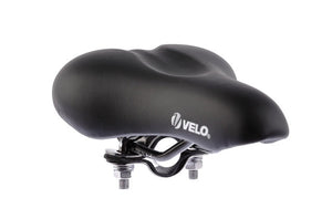 Buzaglo velo zadel vl-5073 met framebuisklem ø45 mm. junior 215 x 140mm. zwart