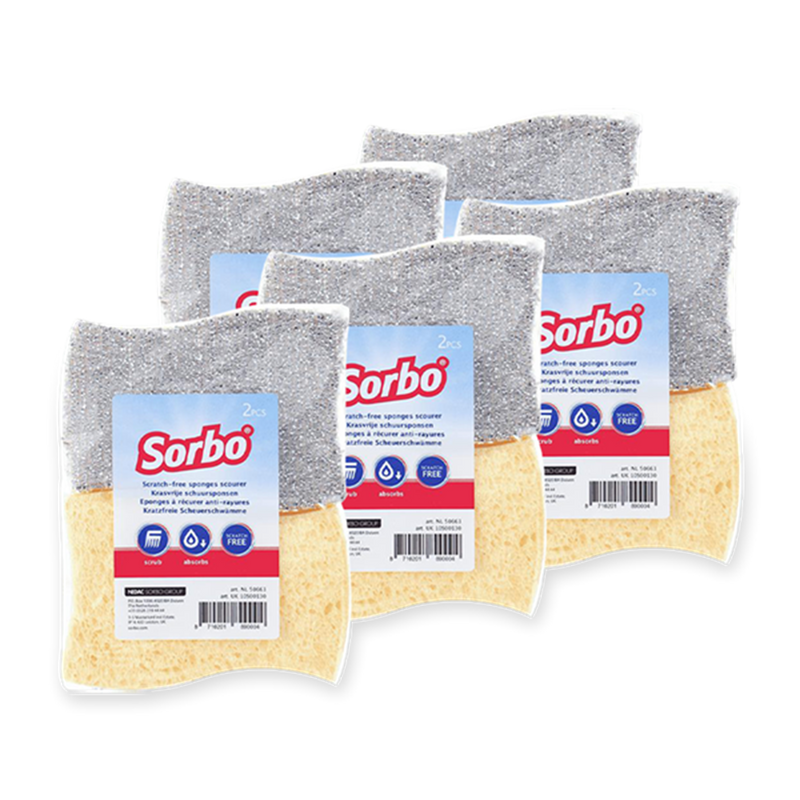 Load image into Gallery viewer, Sorbo 2 krasvrije schuursponsen pak a 5
