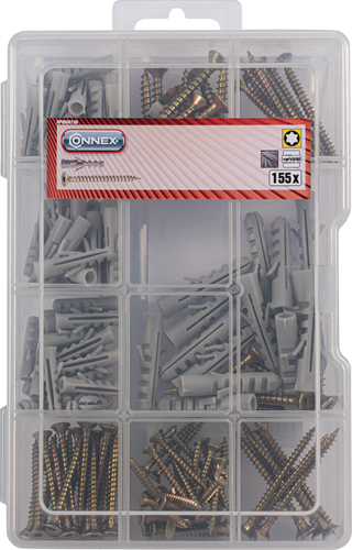 Load image into Gallery viewer, Connex assortiment houtschroef-plug 155dlg - dp8500126
