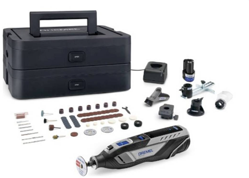 Load image into Gallery viewer, Dremel 8250-5 65 platinum 12v accu multitool set | incl. 2 ah accu + lader | in koffer - f0138250jf
