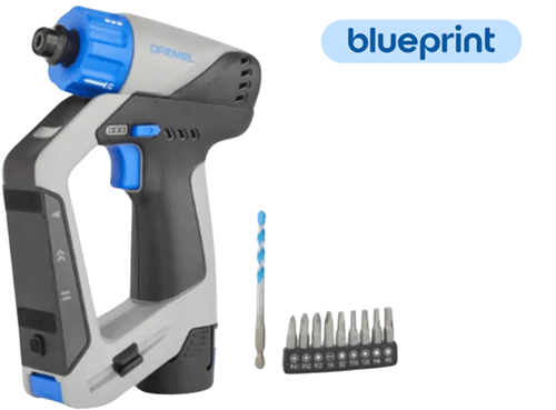 Load image into Gallery viewer, Dremel blueprint 12v borstelloze 3-in-1 schroef-boormachine dd12 | 12v 2,0ah accu + snellader + 9 schroefbits - f013dd12ja
