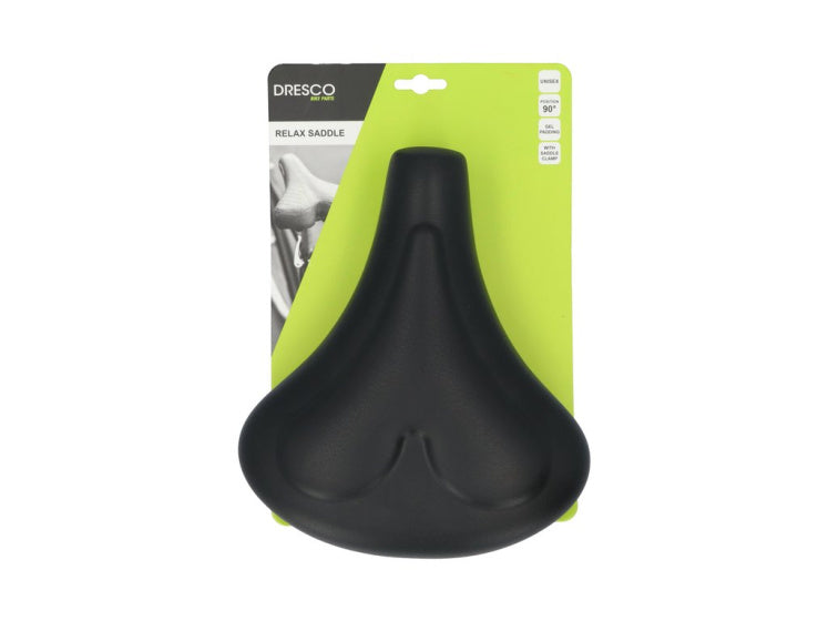 Load image into Gallery viewer, Dresco city holland fietszadel gel zwart
