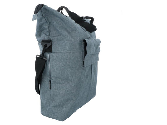 Dresco enkele fietstas en shopper 18 liter grijs