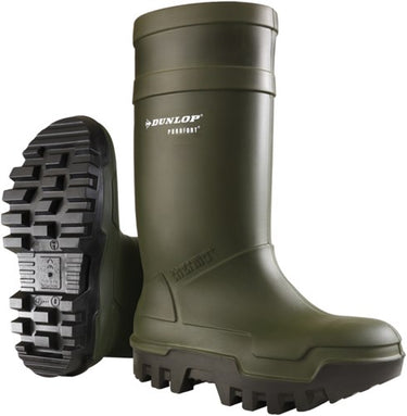 Dunlop c662933 thermo + purofort s5 full safety groen - maat 42 (uk8) - 15.032.047.08