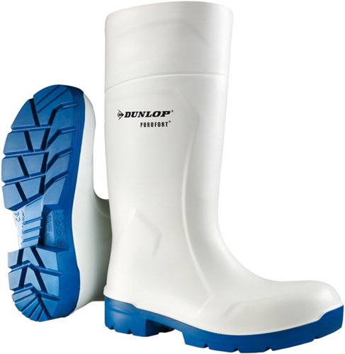 Dunlop ca61131 purofort foodpro multigrip s4 wit blauw - maat 43 - 15.036.68.43