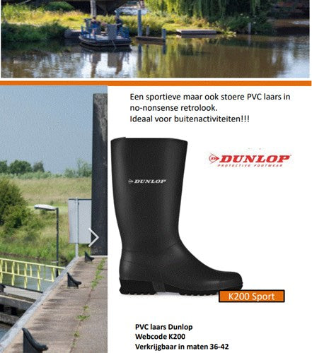 Laden Sie das Bild in Galerie -Viewer, Dunlop k200111 pvc sportlaars zwart | zwart | maat 37 - 8713197369257

