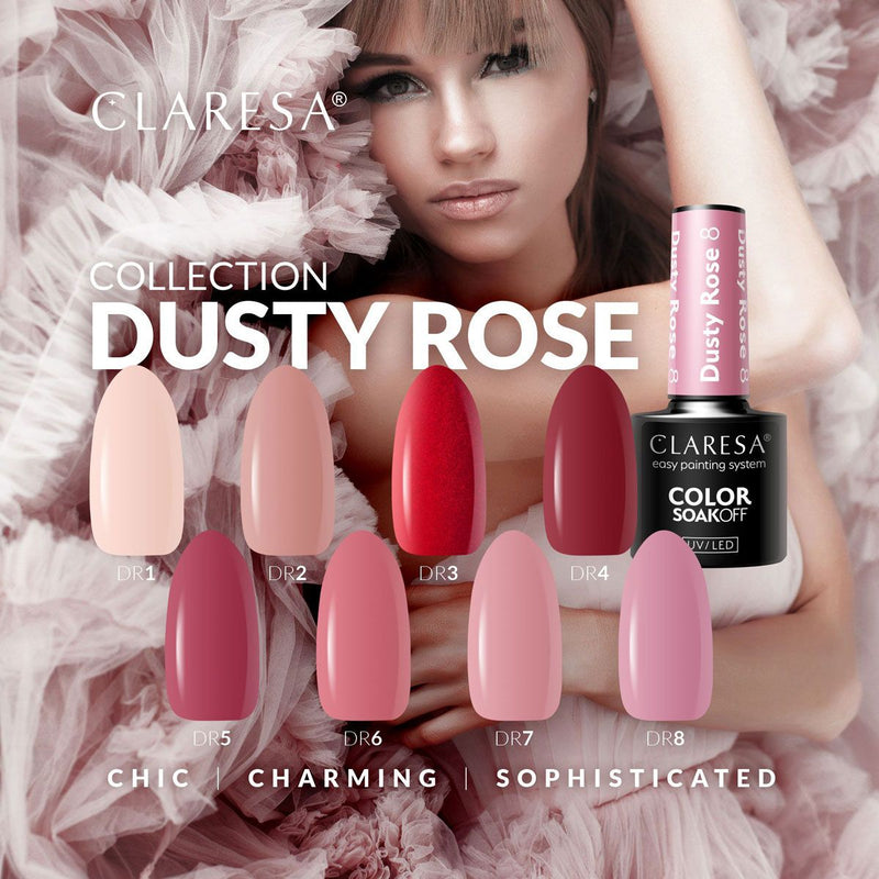 Afbeelding laden in galerijviewer, Claresa uv led gellak 5ml dusty rose 1
