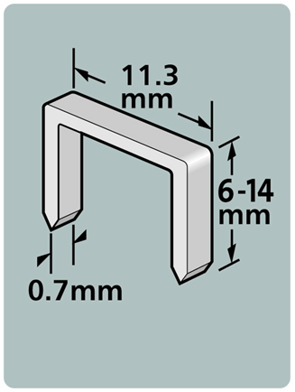 Dutack niet serie 53 cnk 12mm blister 1000 st. - 5011015