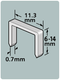 Dutack niet serie 53 cnk 8mm blister 1000 st. - 5011013