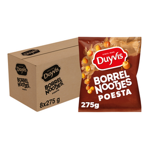 Duyvis borrelnootjes poesta (8x 275gr)
