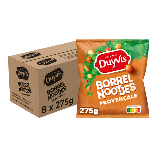 Duyvis borrelnootjes provençale (8x 275gr)