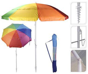 Bbq strandparasol 220cm strandparasol 220cm