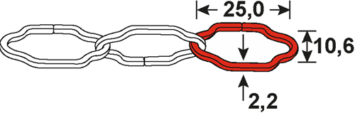 Load image into Gallery viewer, Connex sierketting 10kg ms ruit 1090 25x8 - 40 meter - dy2700962
