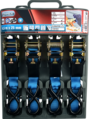 Connex set 4 spanriemen 4.5m ratel 500kg - dy270643