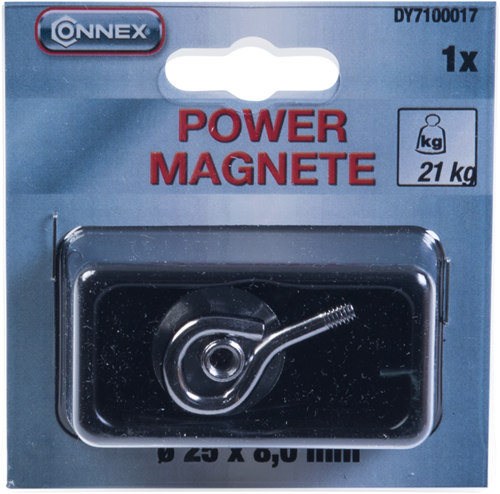 Load image into Gallery viewer, Connex magneet neodym oog d25 21kg - dy7100017
