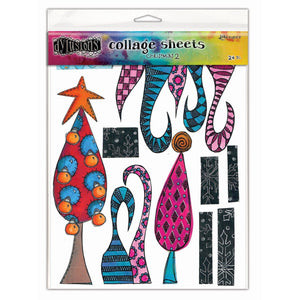 Ranger ink ranger • dylusions christmas collage sheets 2