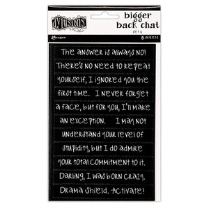 Ranger ink ranger • dylusions bigger back chat 4 black